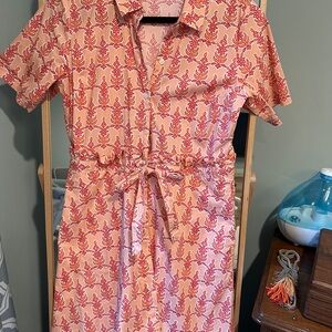 Spartina 449 Pink and Orange Patterned Dress